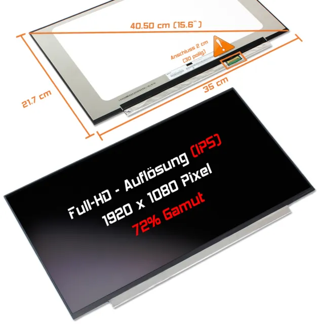 15,6" LED Display matt passend für Innolux N156HCA-EAB C3 72% Gamut IPS Full-HD