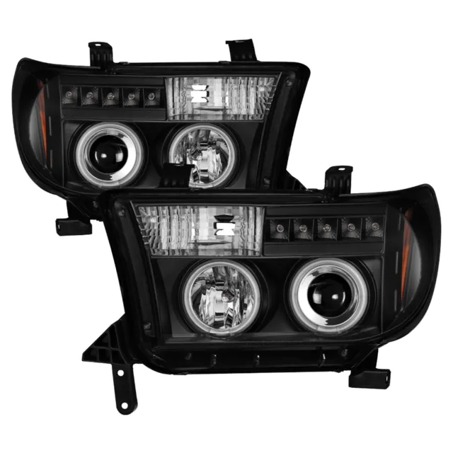 Spyder Auto 5030306 CCFL Halo LED Projector Headlights Fits 07-13 Sequoia Tundra