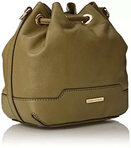 Nwt $245 Rebecca Minkoff Leather Army Mini Fiona Bucket Shoulder Crossbody Bag 2