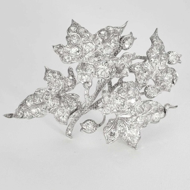 Broche En Or Blanc 18 Carats (750‰) - Transformation D'un Bijou - Occasion - Magnifique Travail