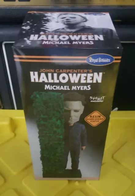 Halloween Michael Myers Hedges Royal Bobbles Bobblehead Statue Spirit Exclusive