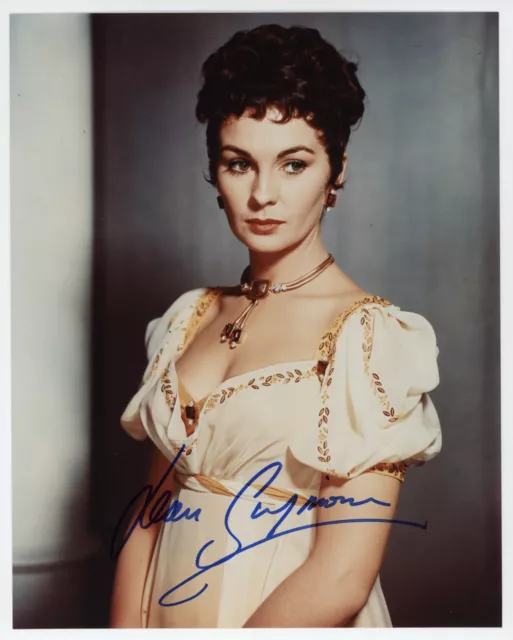 Vintage Jean Simmons Color Signed Photo 8x10 Authenticated Autograph COA