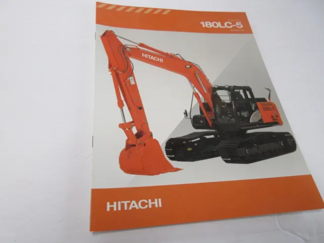 Hitachi Zaxis 180LC-5 Excavator Sales Brochure 8 Page