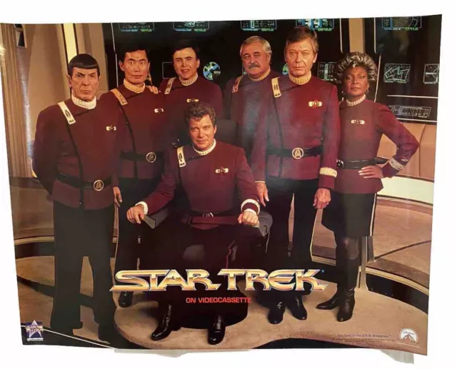 Star Trek The Crew Of The USS Enterprise 1991 25th Anniversary. 18 In X 23 In