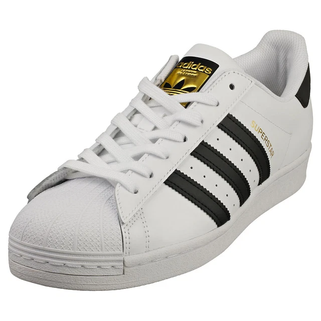 ADIDAS SUPERSTAR HOMME White Black Baskets Classique EUR 69 02