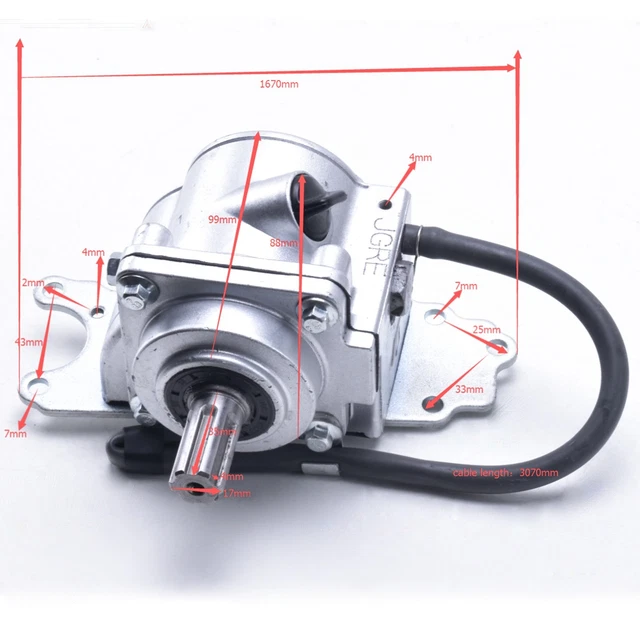 REVERSE TRANSMISSION GEAR Box for GY6 150cc 250cc 200cc Go Kart ATV ...