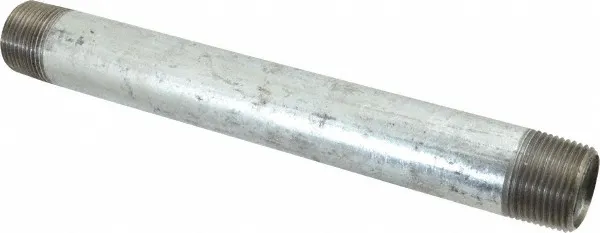 3/4" GALVANIZED STEEL 18"  LONG  NIPPLE fitting pipe npt 3/4 x 18 malleable iron