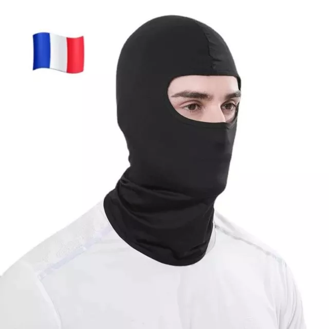 Cagoule masque noir lycra trou yeux pour moto casque vélo Balaclava Respirant Fr