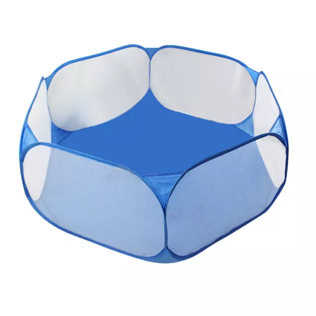 Foldable Play Pen Cage For Hamster Rabbit Guinea Pig Gerbil Mice Sky Blue