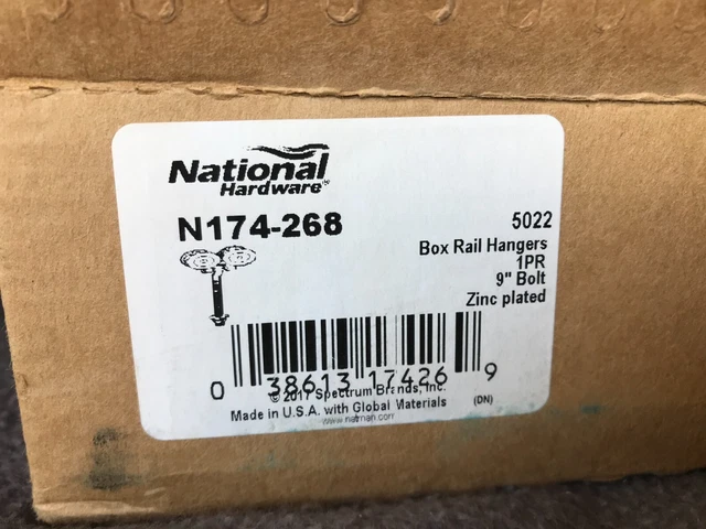 Set Stanley N174-268 # 5002  Box Rail Track Barn Door Trolley Hangers Rollers 2