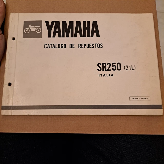 catalogo ricambi moto yamaha sr 250 se  in inglese catalogue