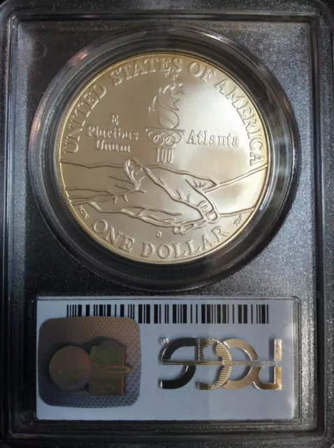 1995-D Paralympic Silver Dollar PCGS MS69 Gem BU B0505 3