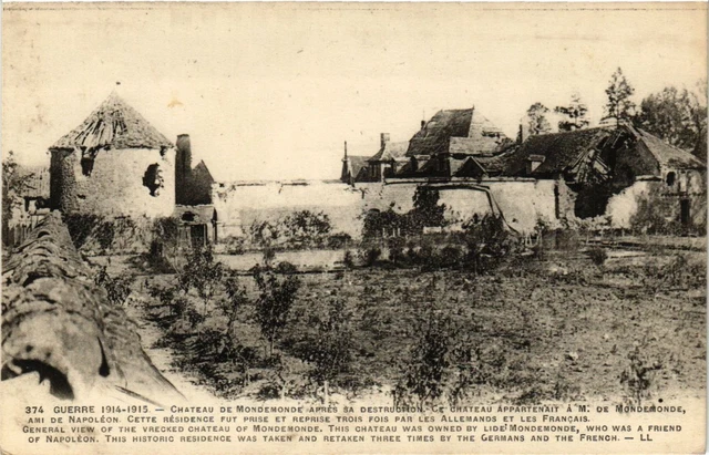 CPA AK Military Chateau de Mondemonde after its destruction (362199)