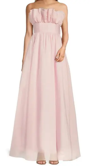 Antonio Melani Esperanza Maxi Gown Dress Strapless Bubblegum Pink 16 NWT $399