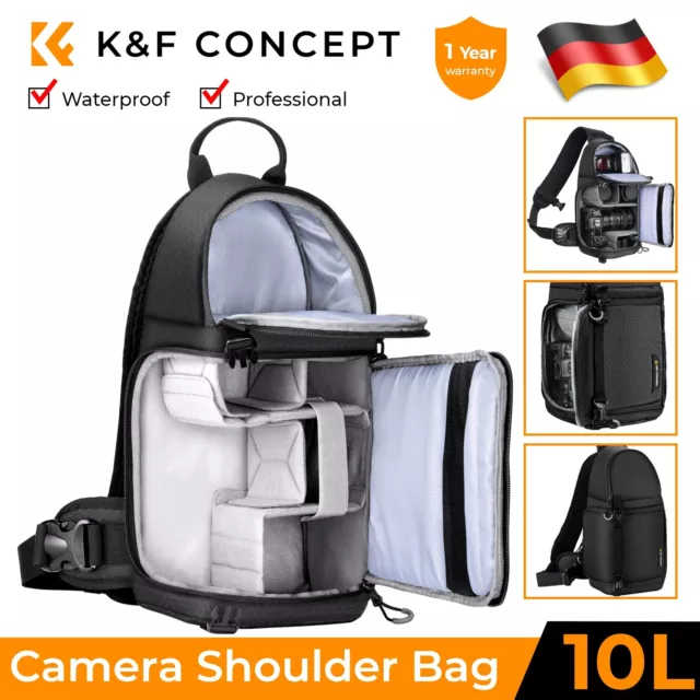 K&F Concept Kamera-Umhängetasche Wasserdichte Kamera-Reisetasche, Foto-Rucksack