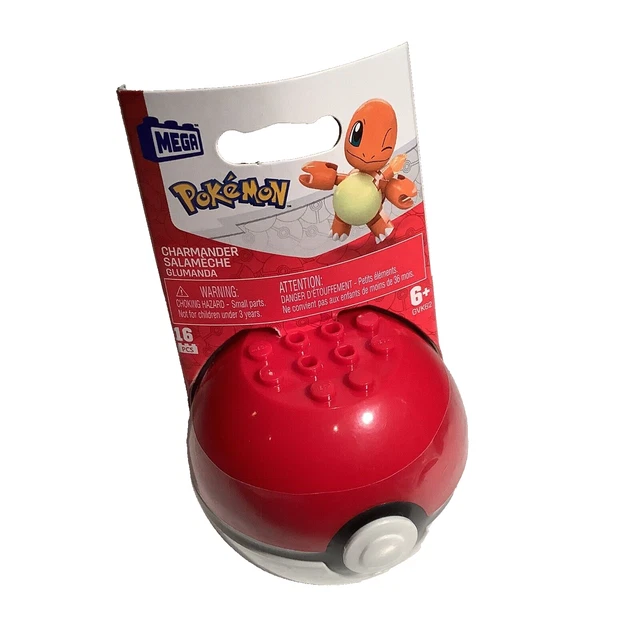 MEGA Construx Pokémon - Pokeball Evergreen Set Avec Charmander - 16 Pièces, Neuf 2020