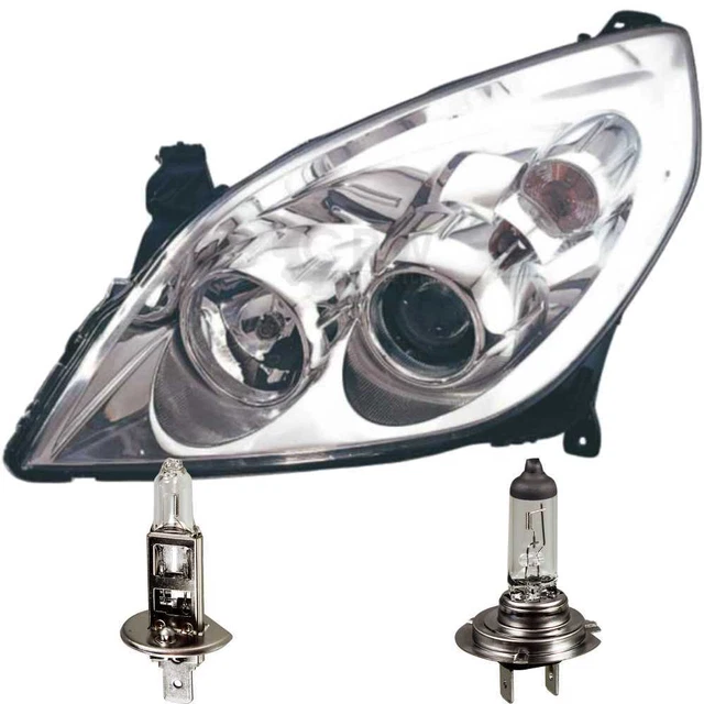 Halogen Headlight Right Opel Vectra C Year 04.02- H7/H1 Incl. Philips 1379310