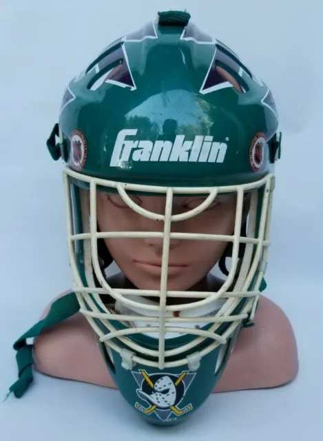 Vintage Mighty Ducks Franklin Goalie Mask Helmet Anaheim Street Hockey