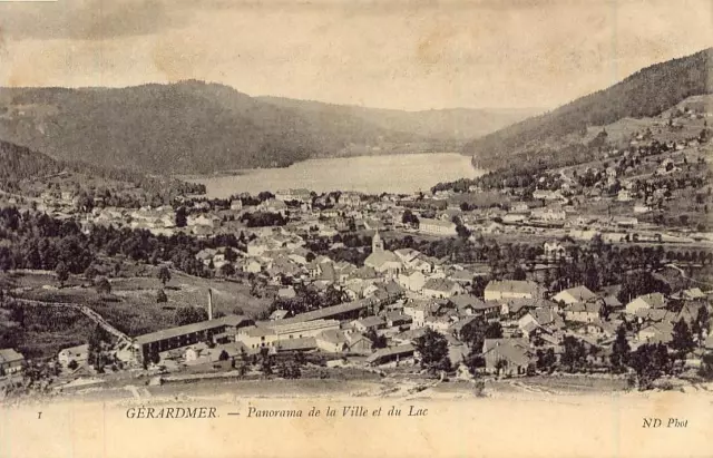 GERARDMER Panorama de la ville et du Lac