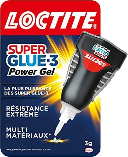 Loctite Super Glue-3 Spécial plastiques, colle forte pour tout plastique,  colle transparente à séchage immédiat, tube de colle 2 g et stylo  activateur 4 ml