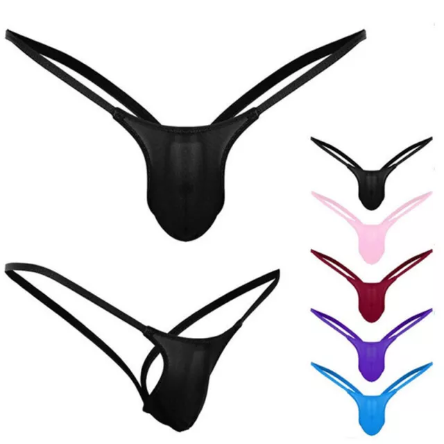 Herren Sexy Tanga G-String durchsichtig Unterhose Unterwäsche Höschen Slip Thong