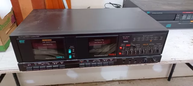 Vintage MCS 683-3572 Duel Stereo Cassette Deck. Works Perfect