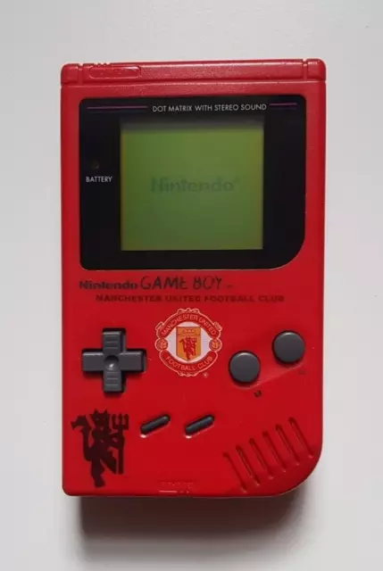 Offizielle Manchester United Nintendo Game Boy Konsole Limited Edition - Original