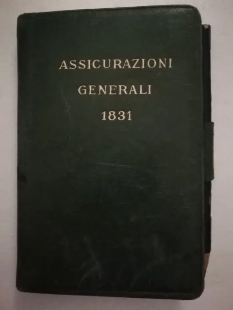 Assicurazioni Generali Di Trieste E Venezia - Agendina Pubblicitaria 1938