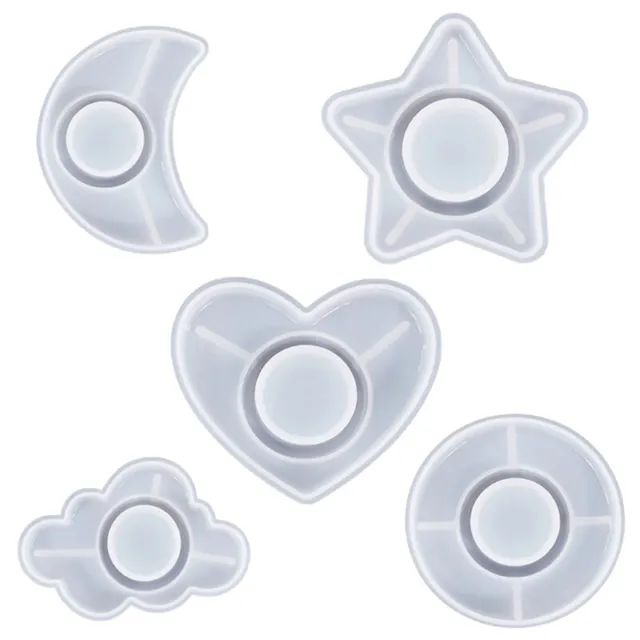 HEART STAR SILICONE Epoxy Resin Mold DIY Holder Molds Making Crafts $22.69  - PicClick AU