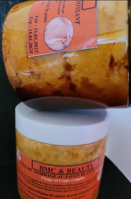 Pâte De Gommage Au Savon Blanchissante ,Gagne En Teinte , Donne De L Eclat 500G 3