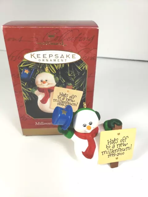 Hallmark Keepsake Ornament Millennium Snowman 1999 Christmas