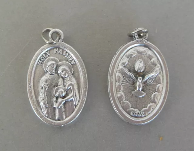 Heilige Familie / Heiliger Geist Anhänger Amulett Medaille 2,2 cm hoch 1 Stück