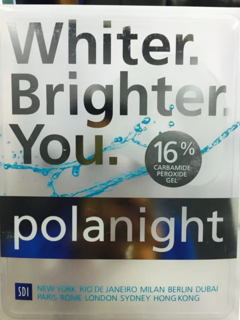 SDI Pola Night Kit 16% Dental Tooth Whitening Bleach Kit of 4 X 3gm Syringes.