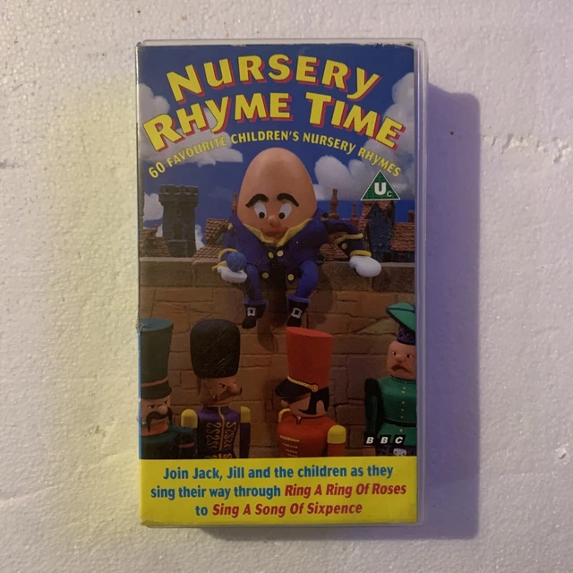 BBC NURSERY RHYME Time 60 Favourite Children's Nursery Rhymes VHS