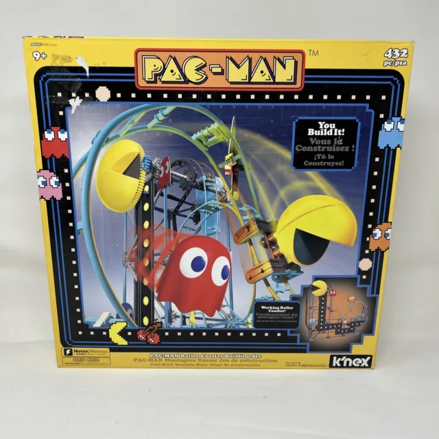 K'nex Knex PACMAN Roller Coaster Building Set Motorized DIY Toy 432 Pieces