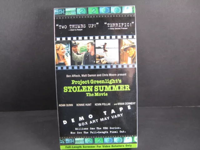 Project Greenlight's Stolen Summer 2002 VHS Tape New Sealed Demo Screener