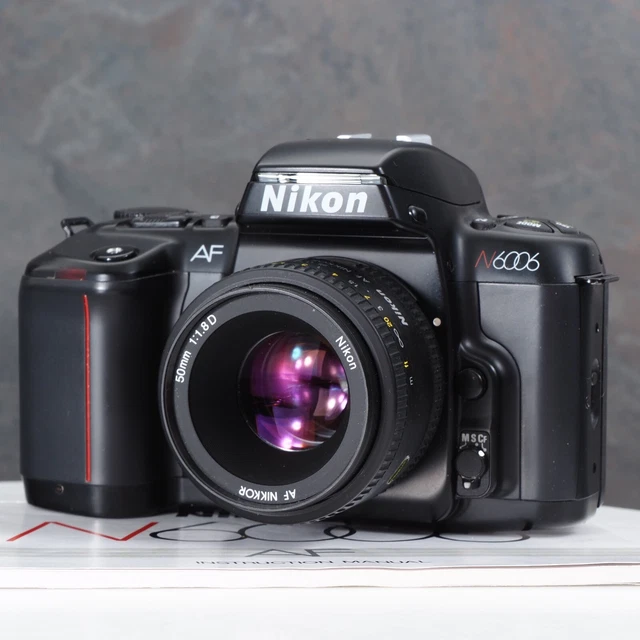 ^ Nikon N6006 35mm Film SLR Camera w/ Nikon 50mm f/1.8D Lens [EX+++] #3877