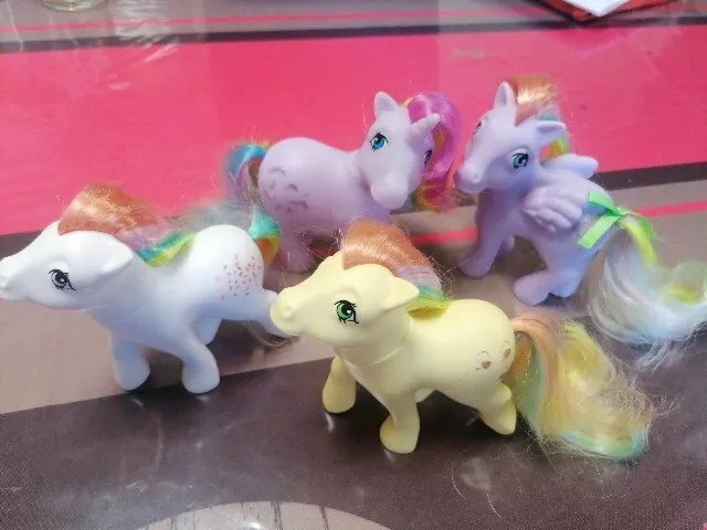 Lot De 4 MY LITTLE PONY MON PETIT PONEY G1 REPRO 35th anniversary, Hasbro