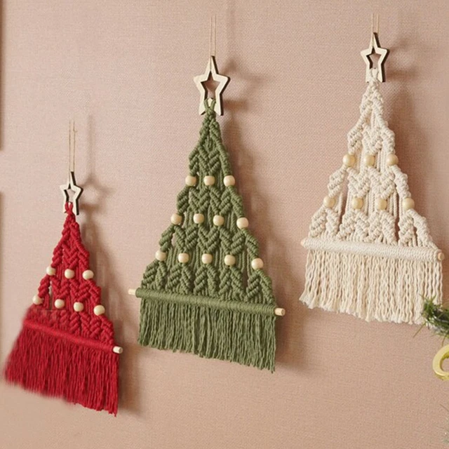 Kit de bricolage polyvalent arbre de Noël matériau tissé pour décoration mur