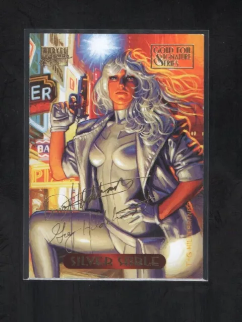 1994 Marvel Masterpiece Gold Signature Series #110 Silver Sable