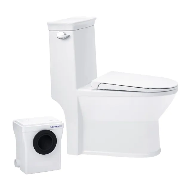 Aquamatix Elegancio 1 400W Broyeur Sanitaire WC 145L/min pour toilettes, éviers