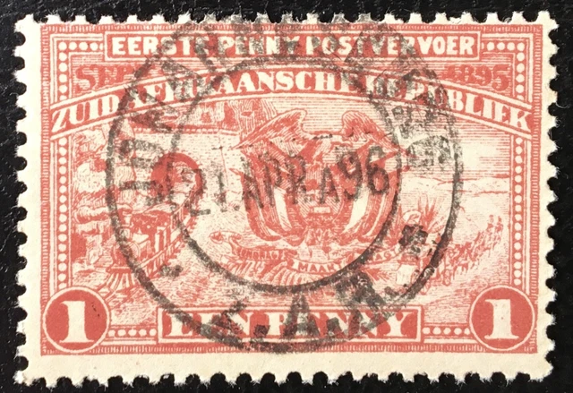 South Africa / Transvaal 1895, Penny Post  1 d, SG 215c, Mi 47, Used