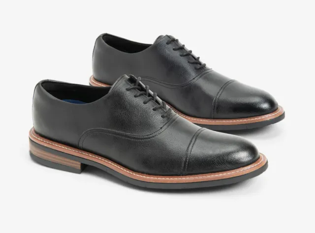 REACTION KENNETH COLE Klay Cap Toe Oxford Flex Shoes Black 8 New $39.99 ...