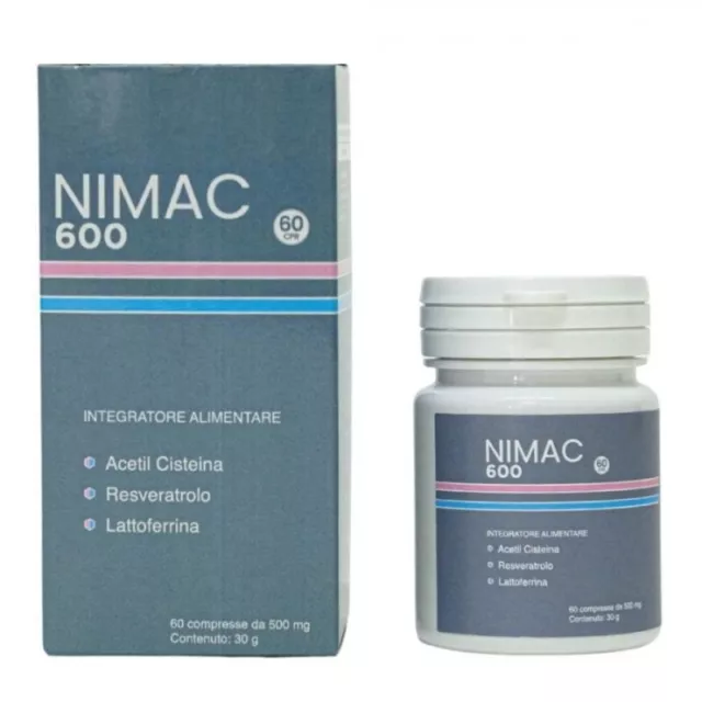 ELIFAB Nimac 600 - Lung Health Supplement 60 tablets