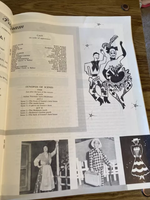 Theatre Guild Program- Oklahoma 1953 Florence Henderson, Ridge Bond 3