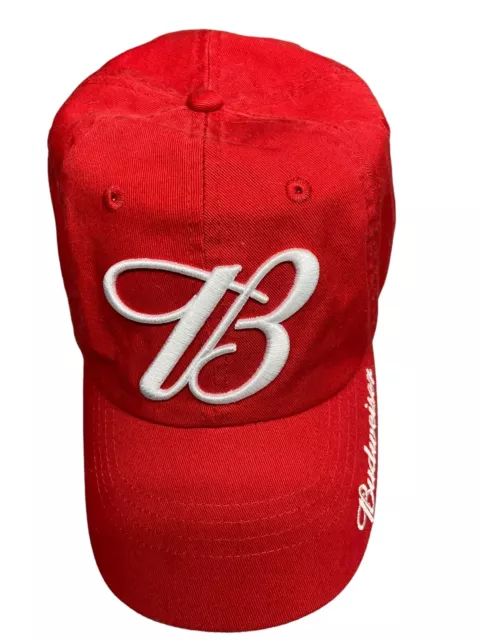 Budweiser "B" Red Baseball hat