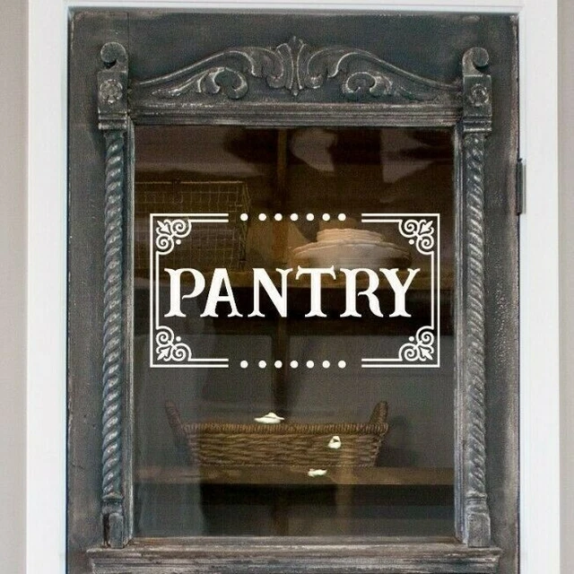 Pantry Door Decal, Pantry Sticker, Kitchen Decal, Pantry Decor