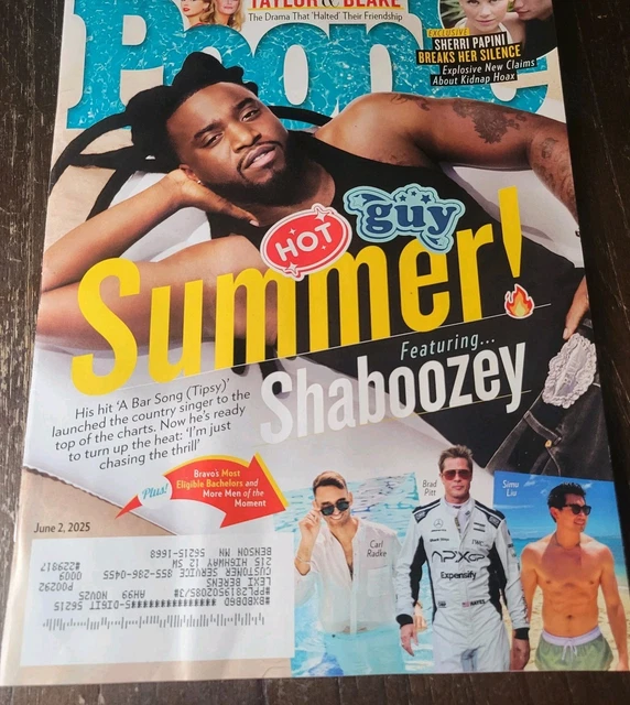 PEOPLE MAGAZINE JUNE 2, 2025 Hot Guy Summer! Featuring Shaboozey NEW £3