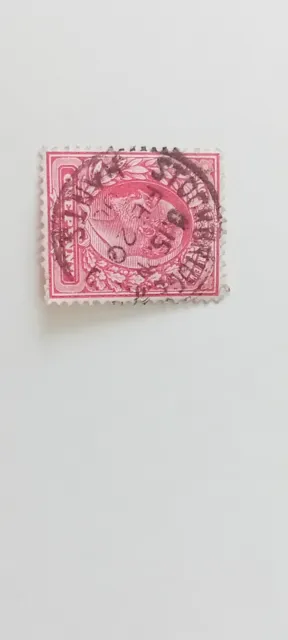 GB KEV11 1d Red - Stockbridge Hampshire Postmark