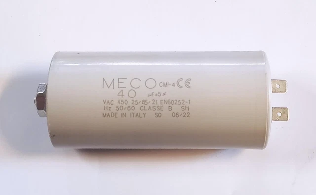 Condensatore Meco 2.5µF Per Tapparella | Terminale Femmina 2.8mm | 450Vac - 3